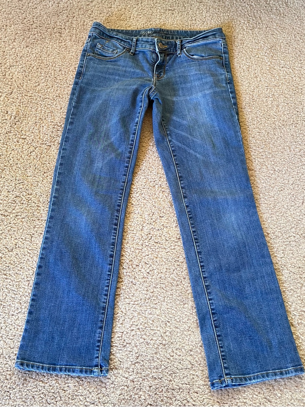 Mossimo Denim Classic Blue Women’s Jeans Low Rise Flare SIZE 4 (27)